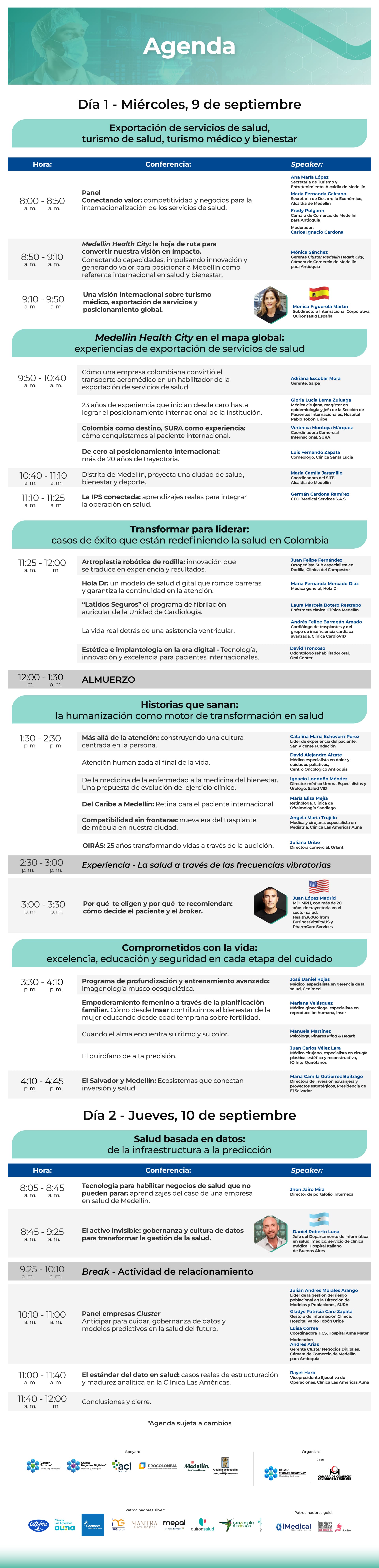 Agenda Medellín Health City Summit
