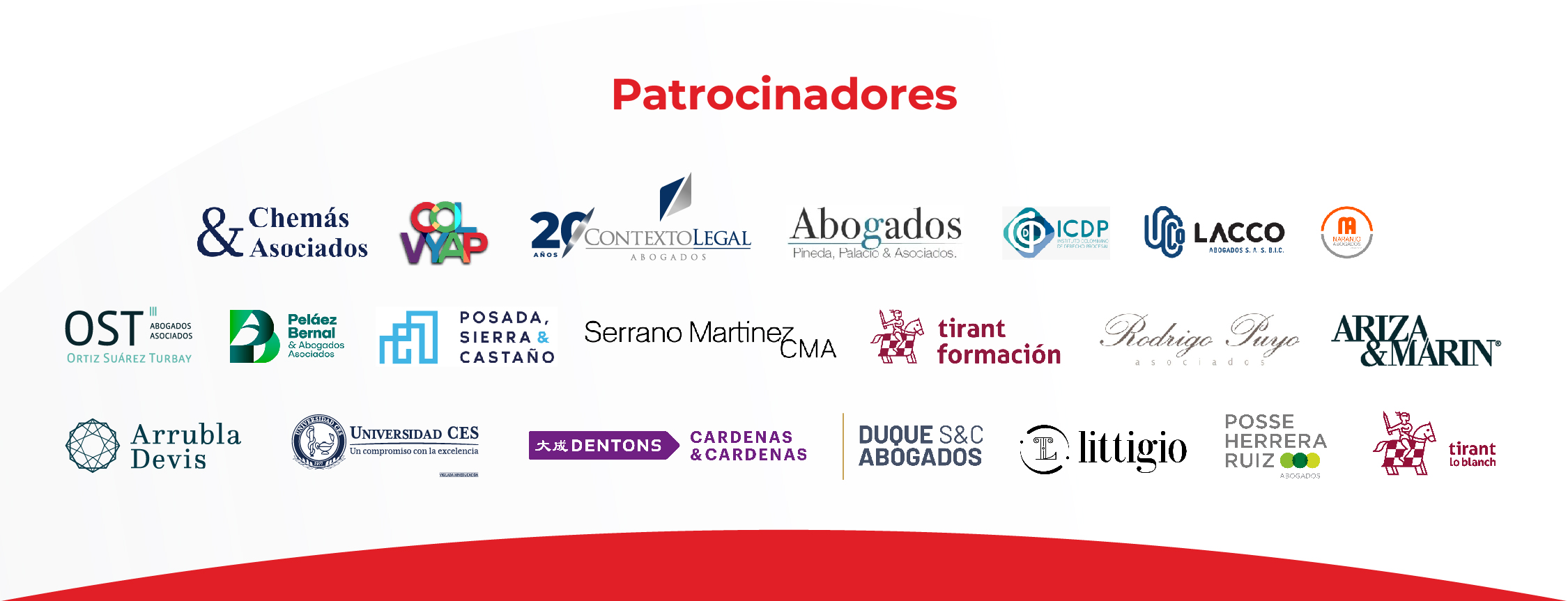Patrocinadores Concurso Arbitraje Nacional