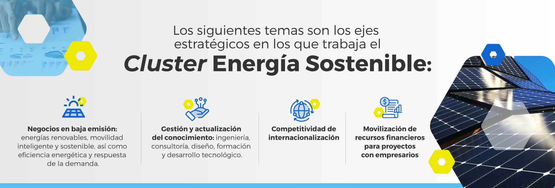 Ejes estrategicos Cluster Energía Ejes estrategicos Cluster Energía